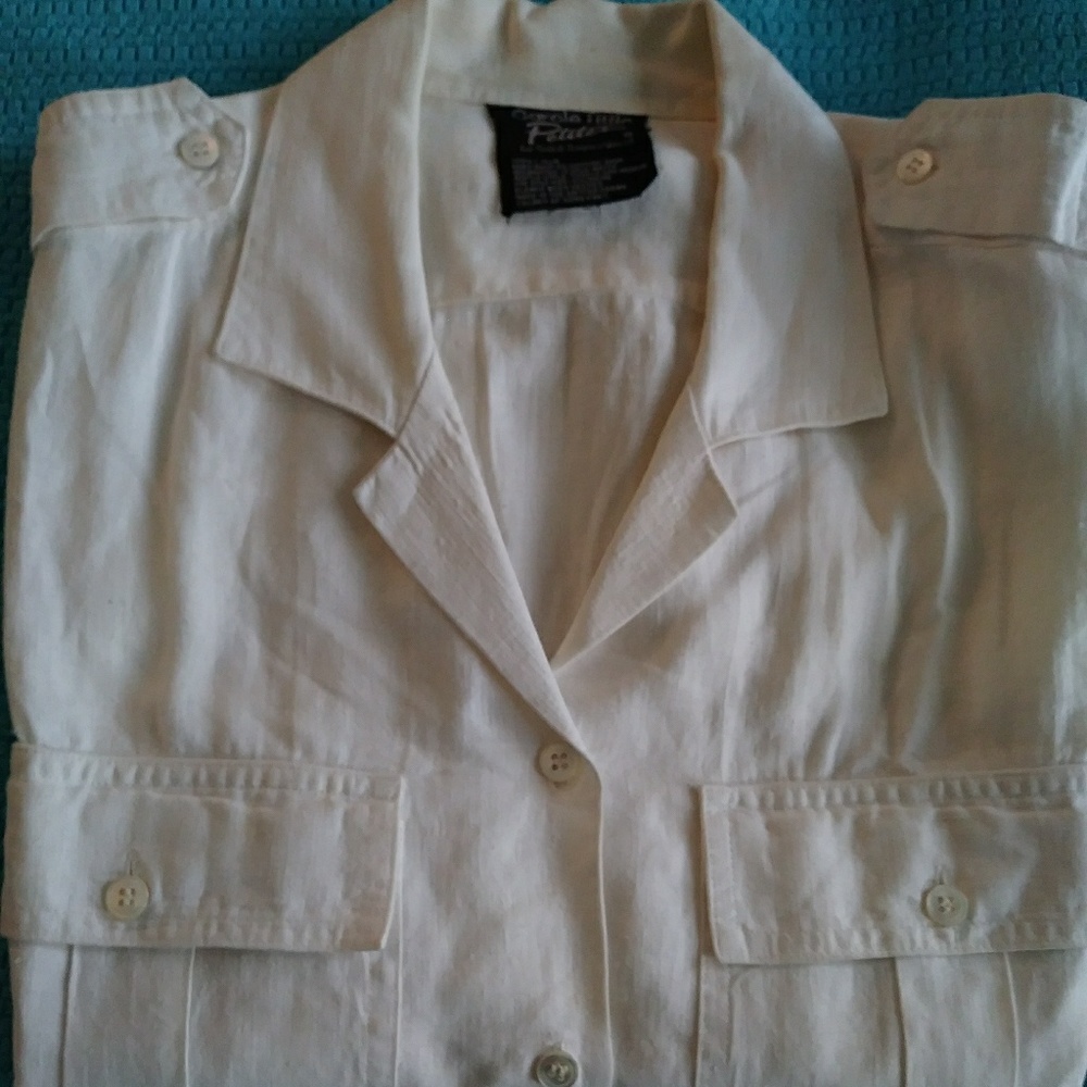 Petite Linen Top